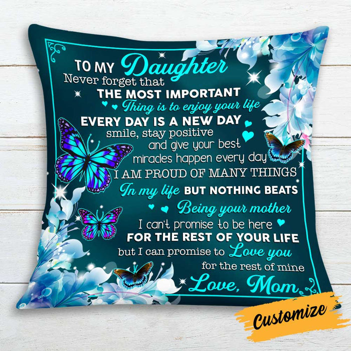 Personalized To My Daughter Pillow JR121 26O34 1