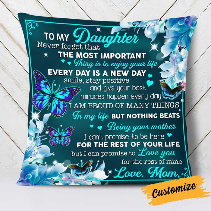 Personalized To My Daughter Pillow JR121 26O34 1