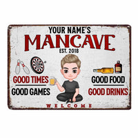 Personalized Man Cave Bar Metal Sign JR124 26O58 thumb 1