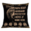 Personalized Bear Love Dad Grandpa Pillow JR121 85O34 1