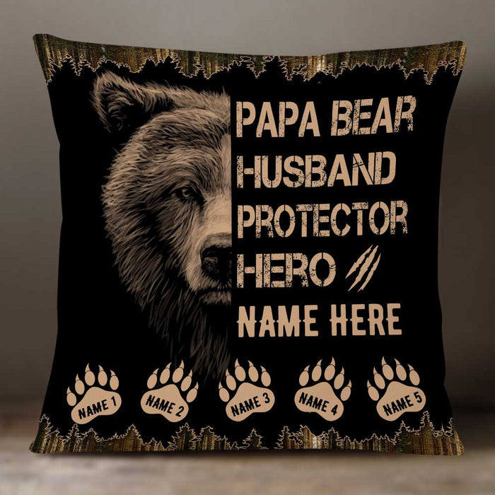 Personalized Bear Love Dad Grandpa Pillow JR121 85O34 1