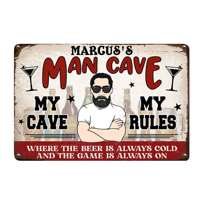 Personalized Man Cave Metal Sign JR126 30O57 1