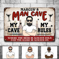 Personalized Man Cave Metal Sign JR126 30O57 thumb 1