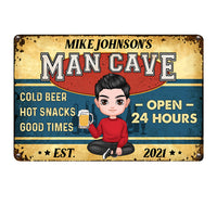 Personalized Man Cave Metal Sign JR124 30O36 thumb 1