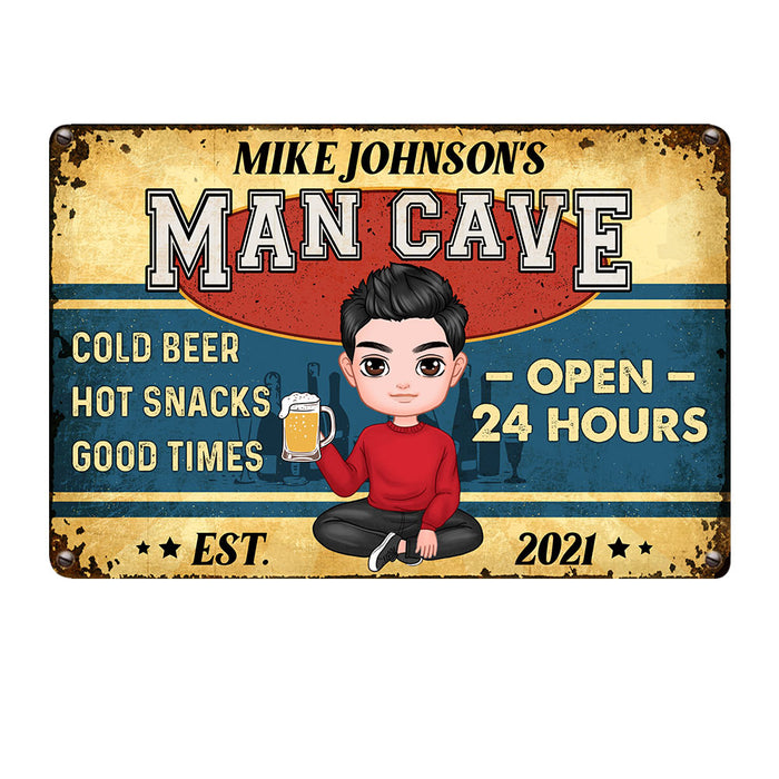 Personalized Man Cave Metal Sign JR124 30O36 1