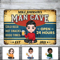 Personalized Man Cave Metal Sign JR124 30O36 thumb 1