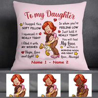 Personalized Mother Daughter Hug This Pillow JR122 24O57 thumb 1