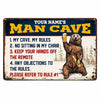 Personalized Man Cave Metal Sign JR122 30O47 1
