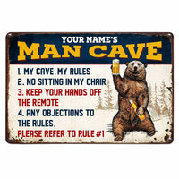 Personalized Man Cave Metal Sign JR122 30O47 thumb 1