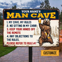 Personalized Man Cave Metal Sign JR122 30O47 thumb 1