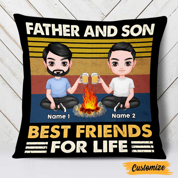 Personalized Love Dad Son Pillow JR135 24O47 1