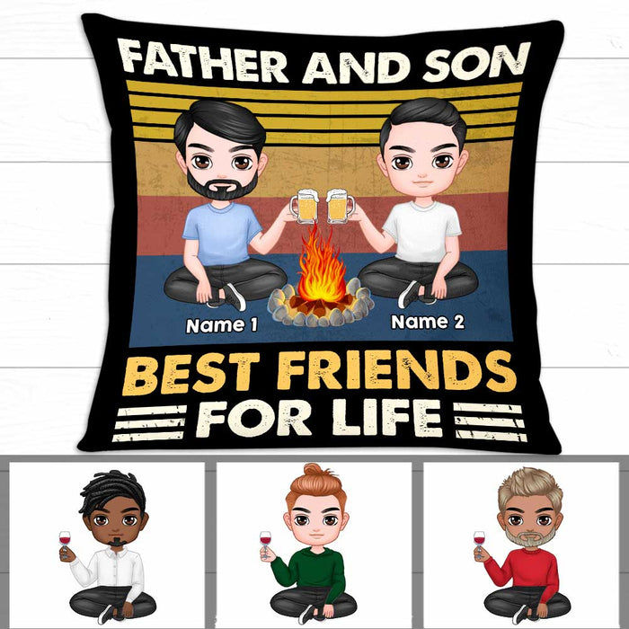 Personalized Love Dad Son Pillow JR135 24O47 1
