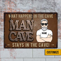 Personalized Man Cave Metal Sign JR132 23O32 thumb 1