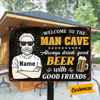 Personalized Man Cave Metal Sign JR122 23O57 thumb 1