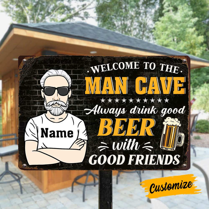 Personalized Man Cave Metal Sign JR122 23O57 1