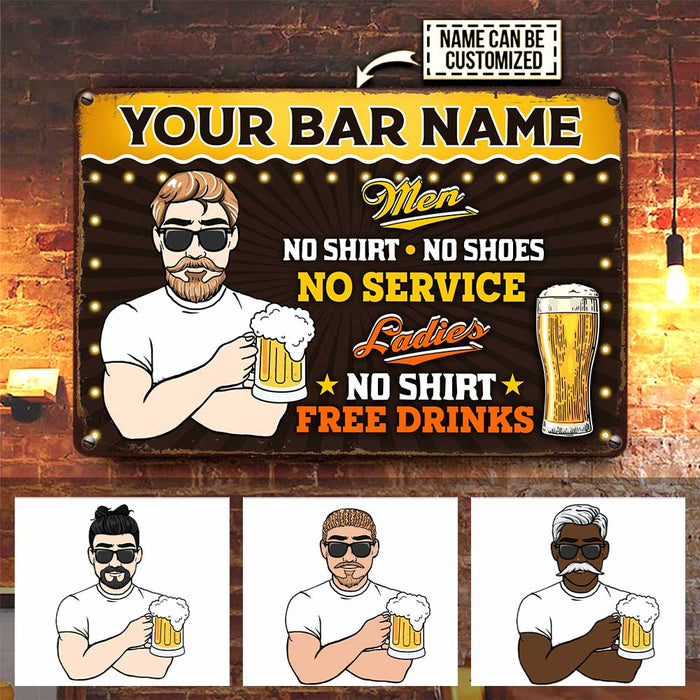 Personalized Man Cave Metal Sign JR126 26O47 1