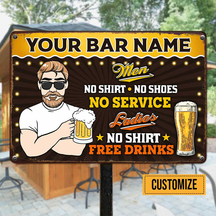 Personalized Man Cave Metal Sign JR126 26O47 1