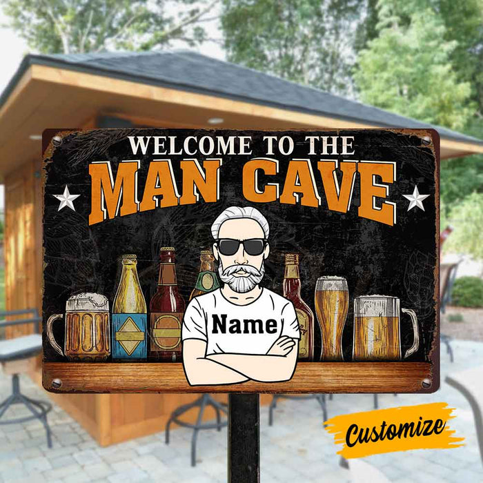 Personalized Man Cave Metal Sign JR121 23O57 1