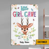 Personalized Little Girl Cave Baby Room Metal Sign JR133 23O32 1