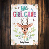 Personalized Little Girl Cave Baby Room Metal Sign JR133 23O32 1