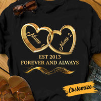 Personalized Couple Wedding Rings Shirt - Hoodie - Sweatshirt NB273 81O34 thumb 1