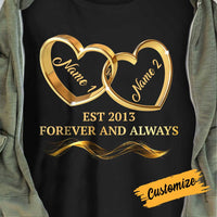 Personalized Couple Wedding Rings Shirt - Hoodie - Sweatshirt NB273 81O34 thumb 1