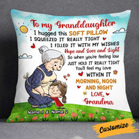Personalized Granddaughter Hug This Pillow JR123 81O34 thumb 1