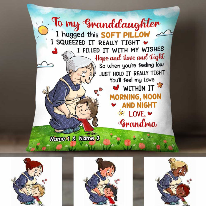 Personalized Granddaughter Hug This Pillow JR123 81O34 1