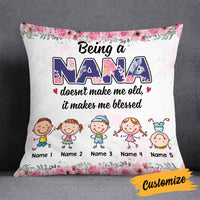 Personalized Love Mom Grandma Pillow JR122 26O58 thumb 1