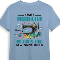 Personalized Sewing Quilting Dog T Shirt JR125 81O24 thumb 1