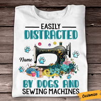 Personalized Sewing Quilting Dog T Shirt JR125 81O24 thumb 1