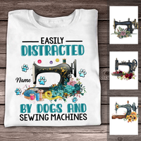 Personalized Sewing Quilting Dog T Shirt JR125 81O24 thumb 1