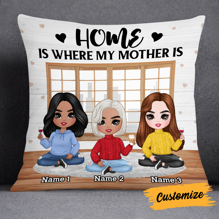 Personalized Mother Daughter Home Pillow JR125 23O24 1
