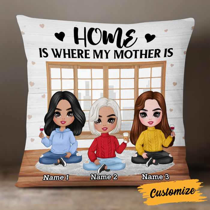 Personalized Mother Daughter Home Pillow JR125 23O24 1