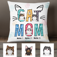 Personalized Cat Mom Pillow JR138 95O24 thumb 1