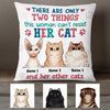 Personalized Things Cat Mom Cannot Resist Pillow JR135 95O36 1