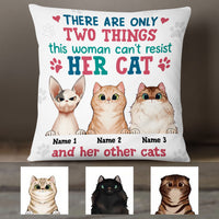 Personalized Things Cat Mom Cannot Resist Pillow JR135 95O36 thumb 1