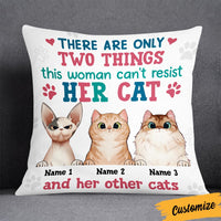 Personalized Things Cat Mom Cannot Resist Pillow JR135 95O36 thumb 1