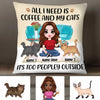 Personalized Cat Mom Coffee Pillow JR131 24O34 1