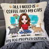 Personalized Cat Mom Coffee Pillow JR131 24O34 1