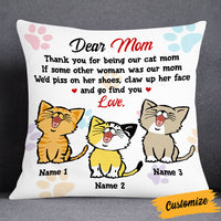 Personalized Cat Mom Pillow JR133 26O53 thumb 1