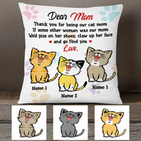 Personalized Cat Mom Pillow JR133 26O53 thumb 1