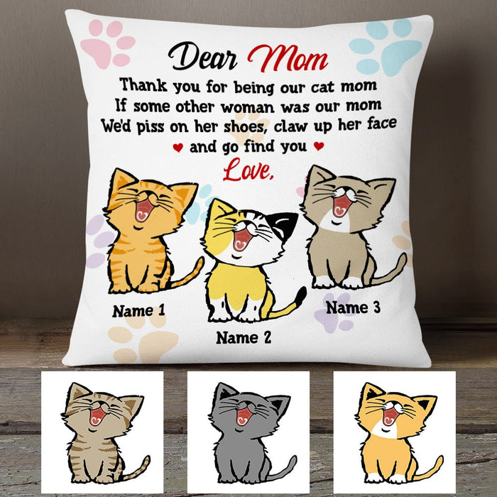 Personalized Cat Mom Pillow JR133 26O53 1