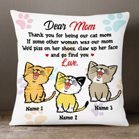Personalized Cat Mom Pillow JR133 26O53 thumb 1