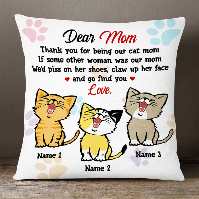 Personalized Cat Mom Pillow JR133 26O53 1