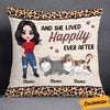 Personalized Cat Mom Happily Ever After Pillow JR148 95O32 1