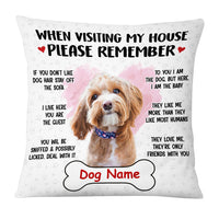 Personalized Dog Rules Photo Pillow JR133 85O53 thumb 1