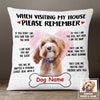 Personalized Dog Rules Photo Pillow JR133 85O53 1