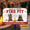 Personalized Couple Family Bear Firepit Outdoor Metal Sign JR134 85O57 1