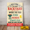 Personalized Outdoor Decor Backyard Poster DB315 95O23 1